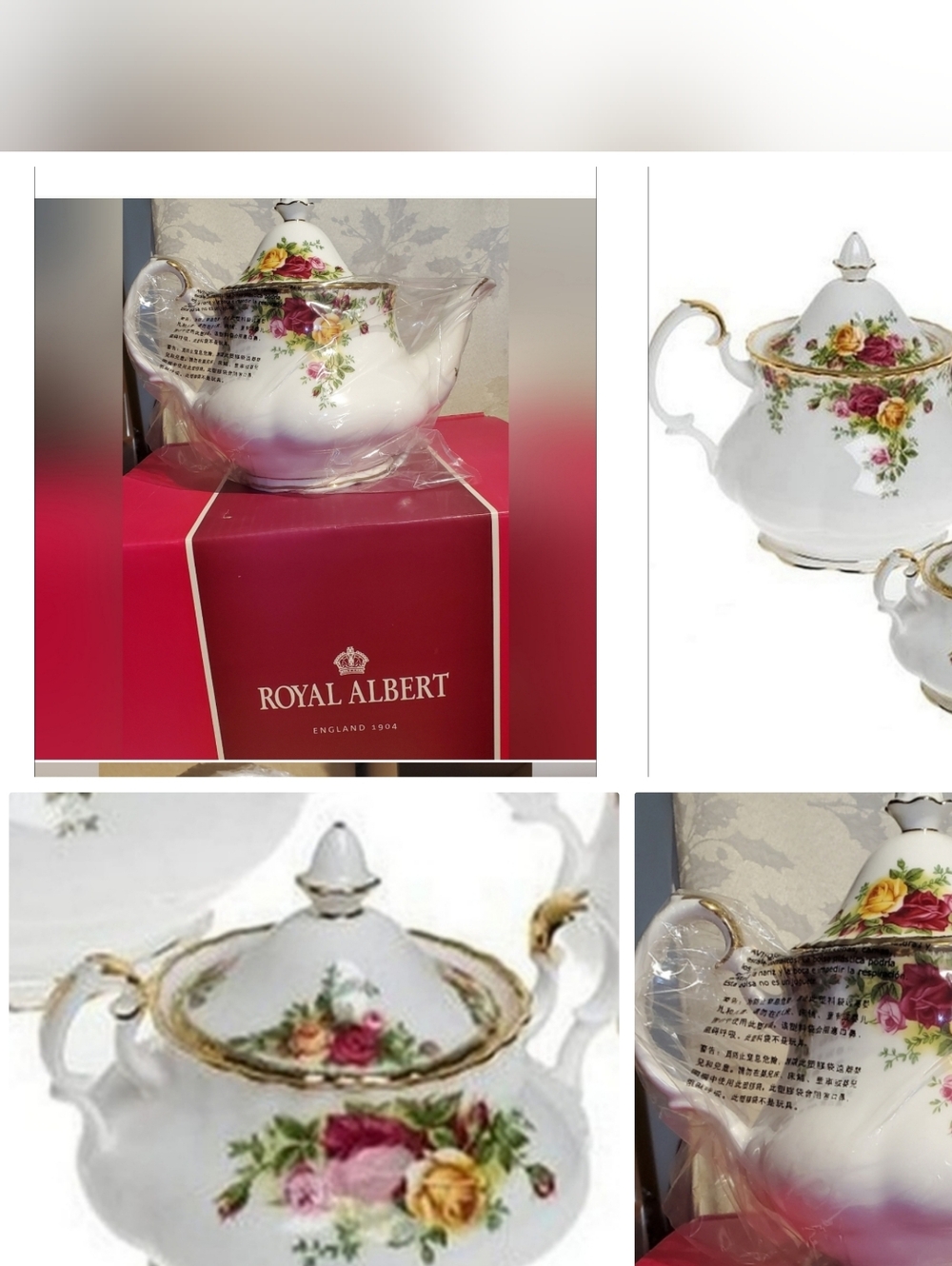 New In Box. Royal Albert Old Country Roses Tea Set. - Picture 2 of 2